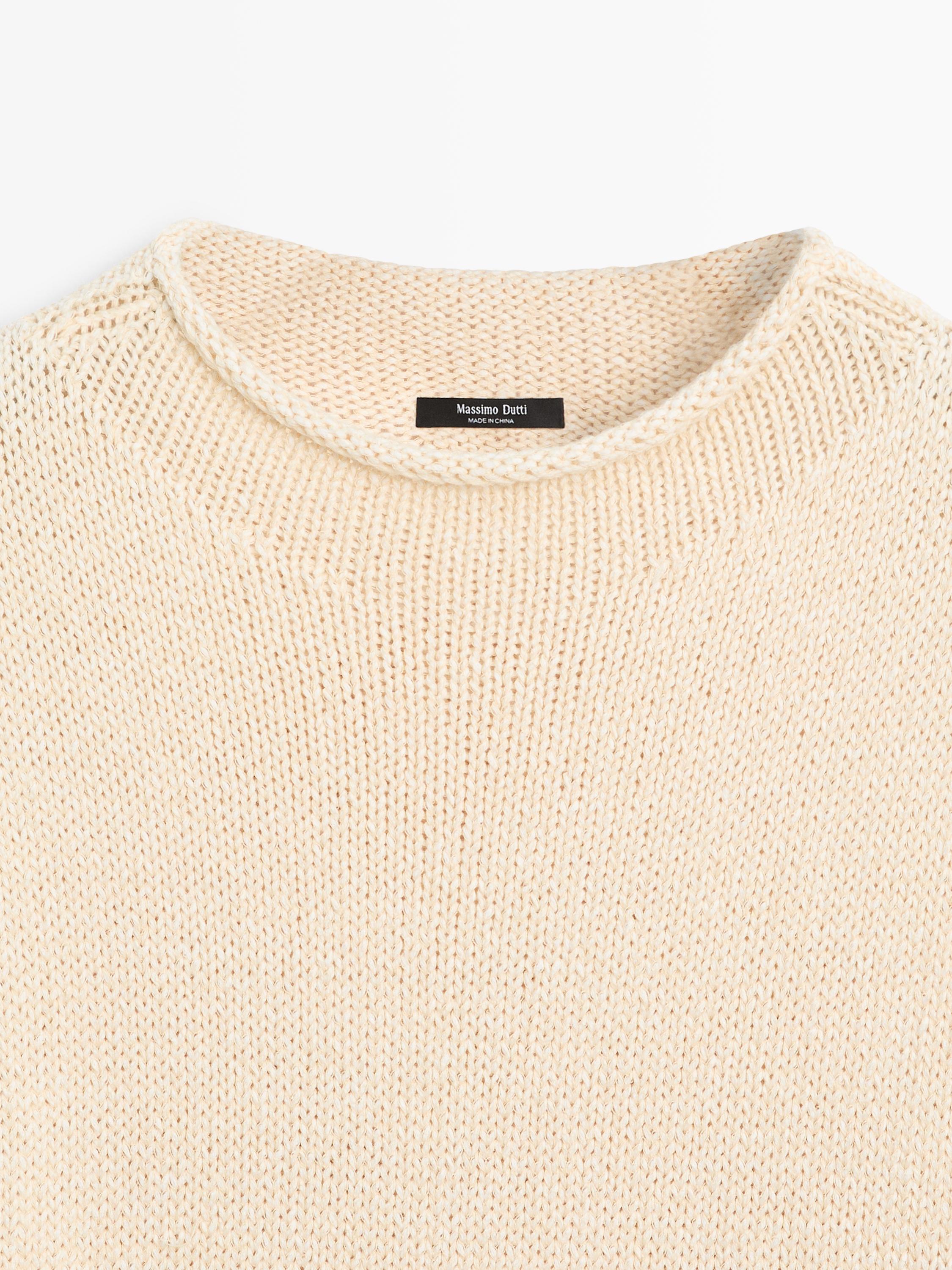 Cotton blend knit vest